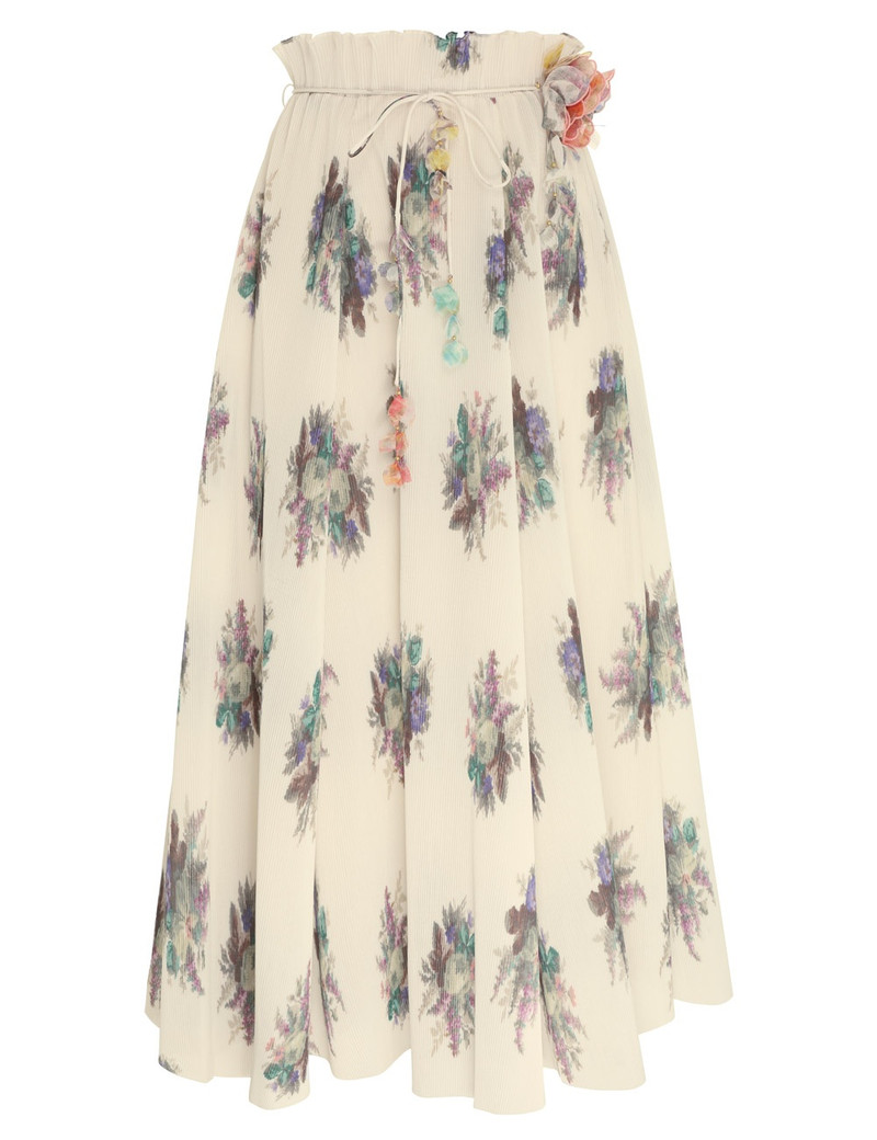 PLEATED MIDI SKIRT - 1