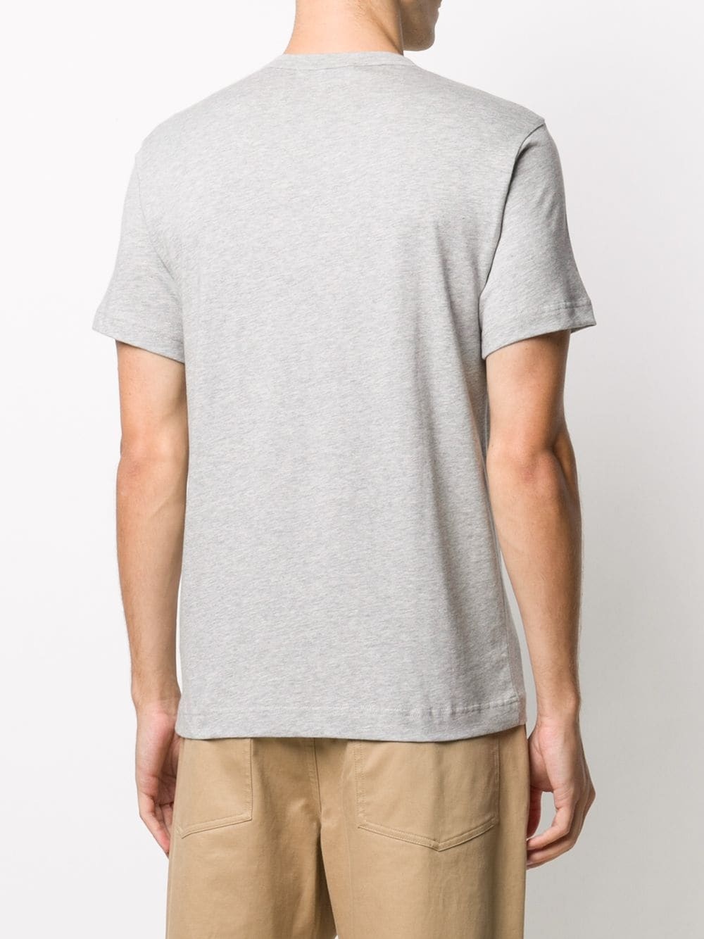 abstract-panelled coton T-shirt - 4