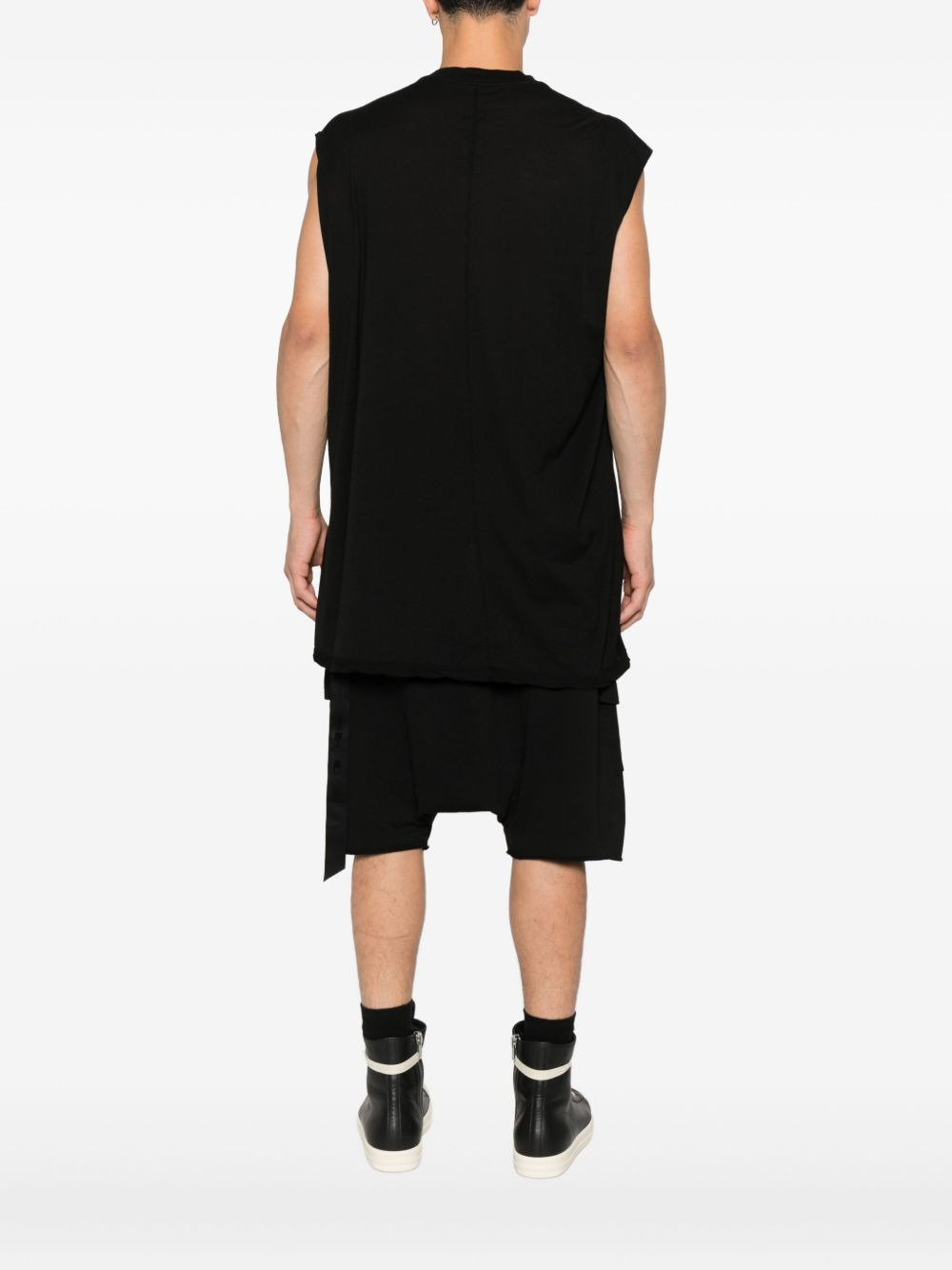 Tarp sleeveless raw-edge T-shirt - 3