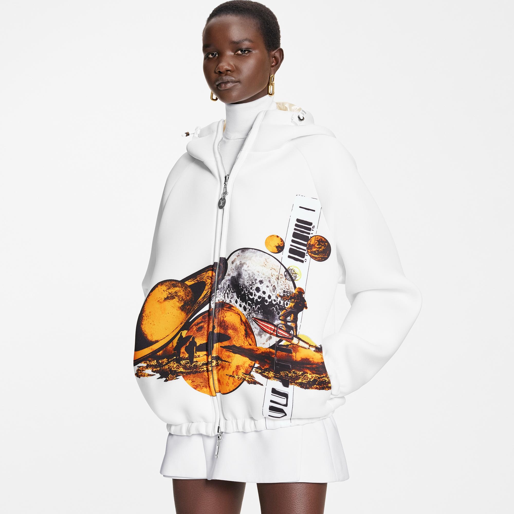 Cosmic Surfer Print Parka - 3