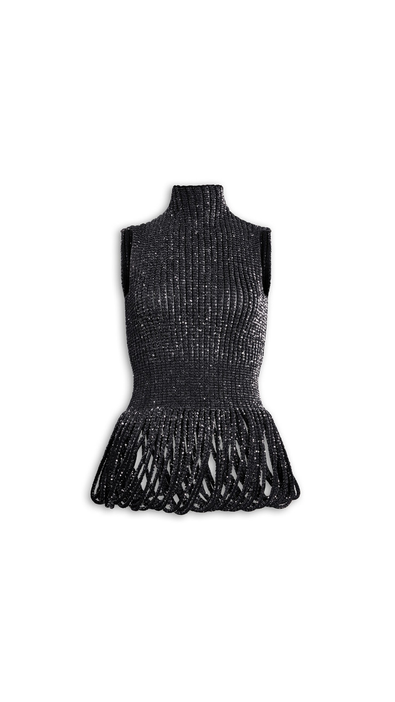 SEQUIN KNIT TOP 1