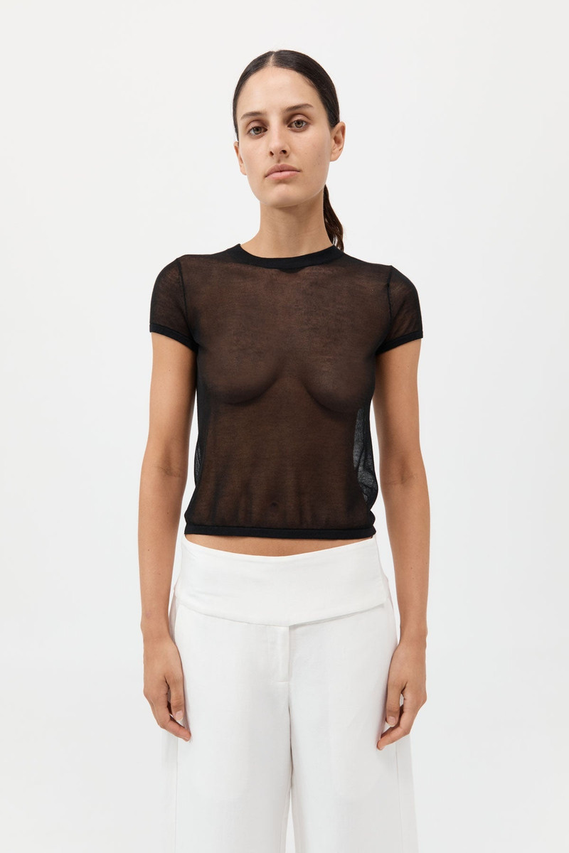 Sheer Baby Tee - Black 3