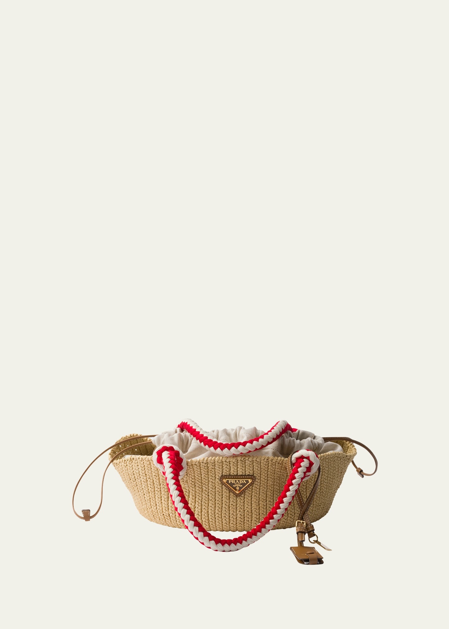 Prada Drawstring Crochet Shoulder Bag | bergdorfgoodman