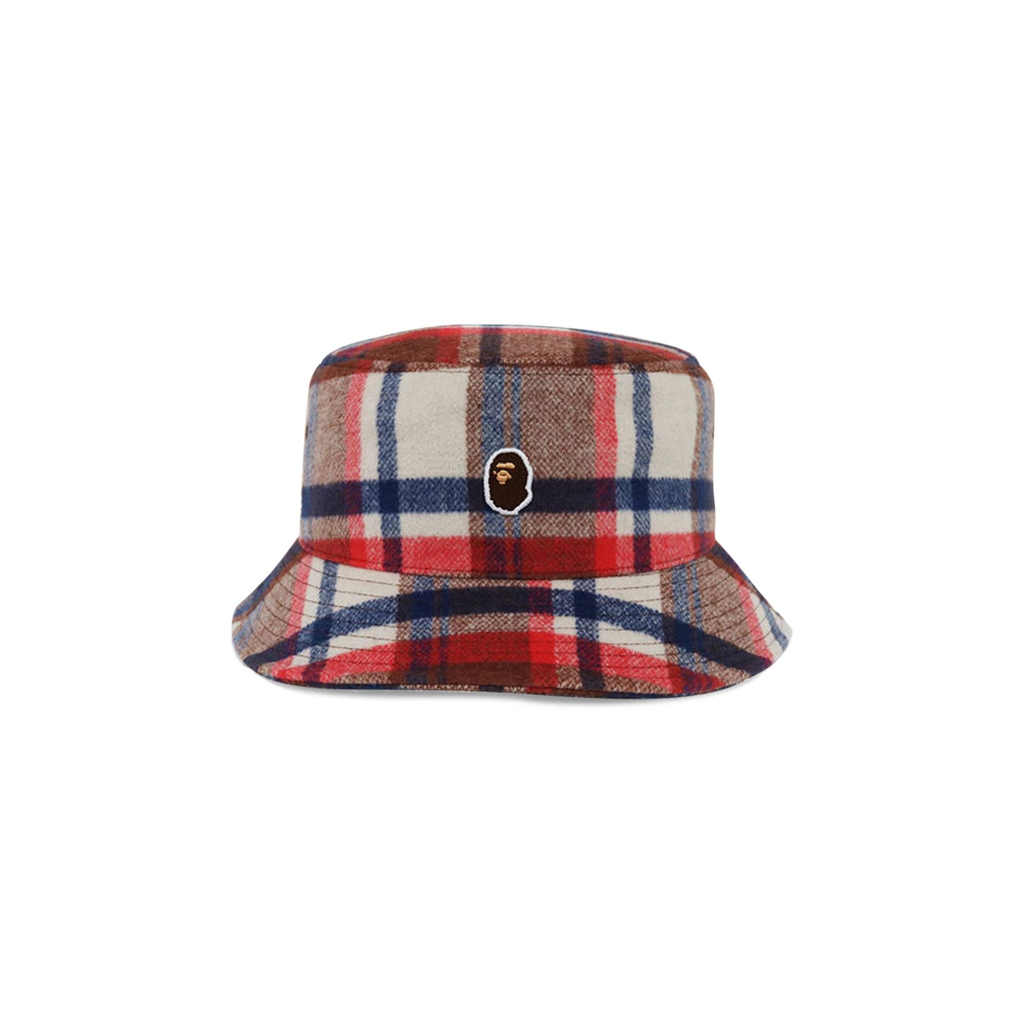 BAPE Check Hat 'Red' - 1