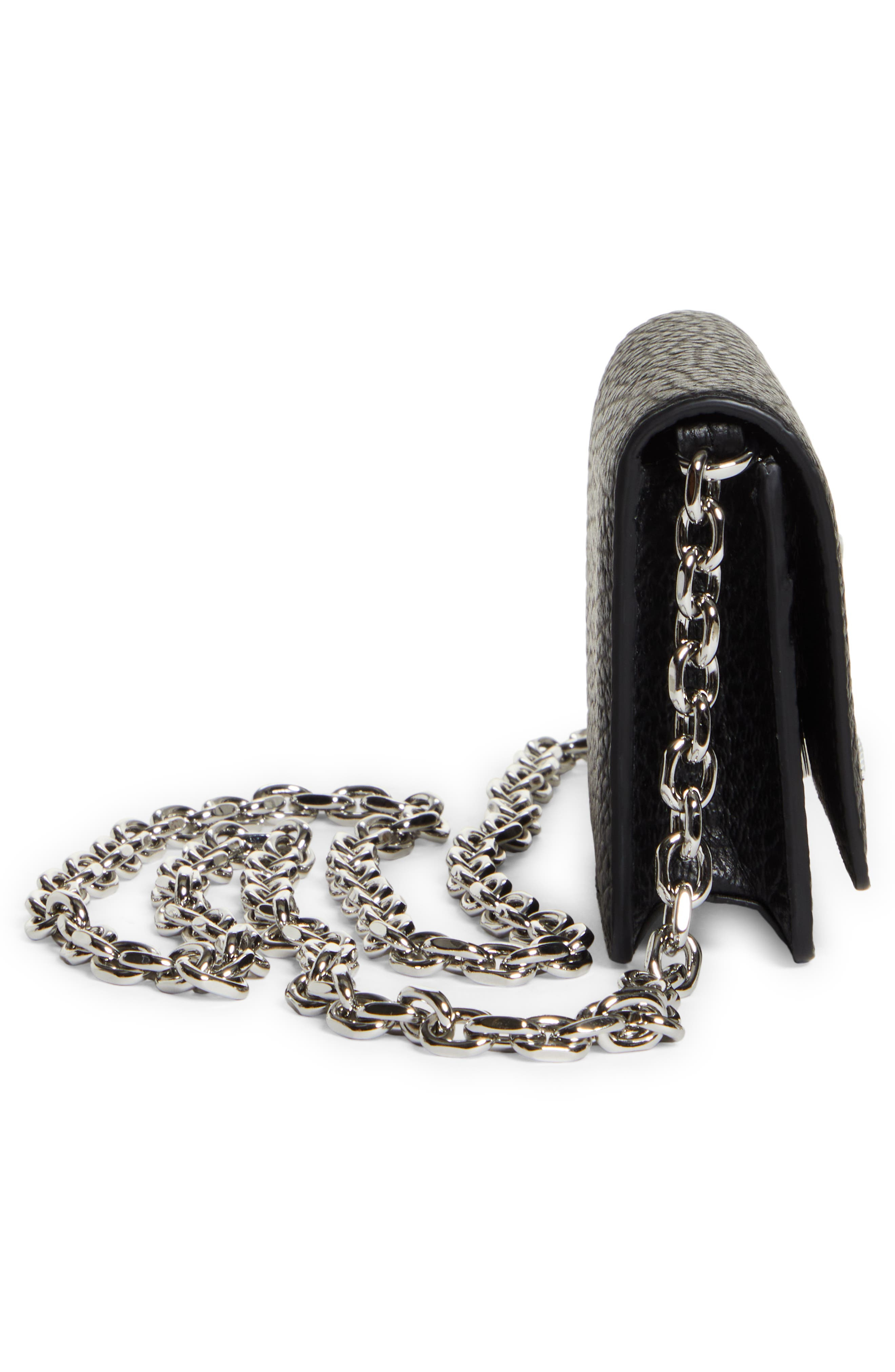 Small Leather Chain Wallet - 7