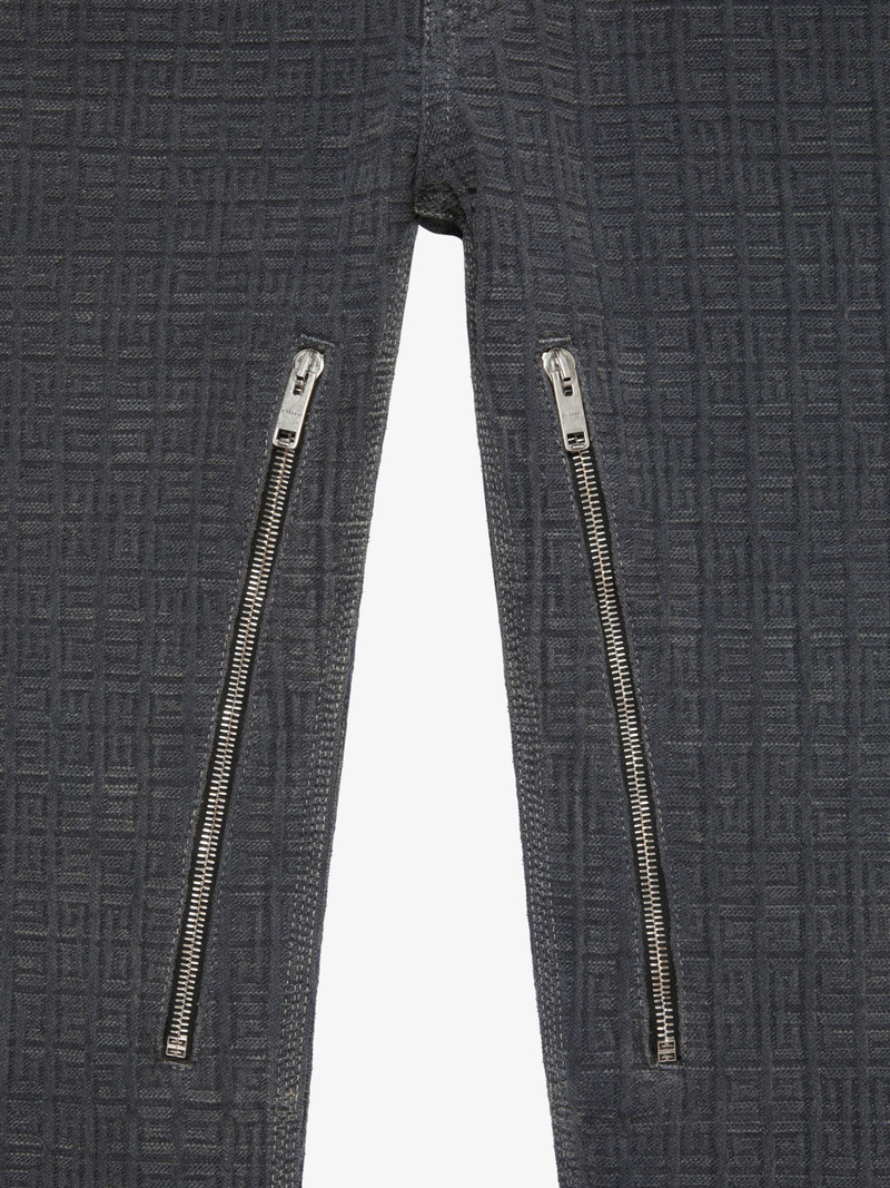 JEANS IN 4G DENIM WITH ZIPPERS 5