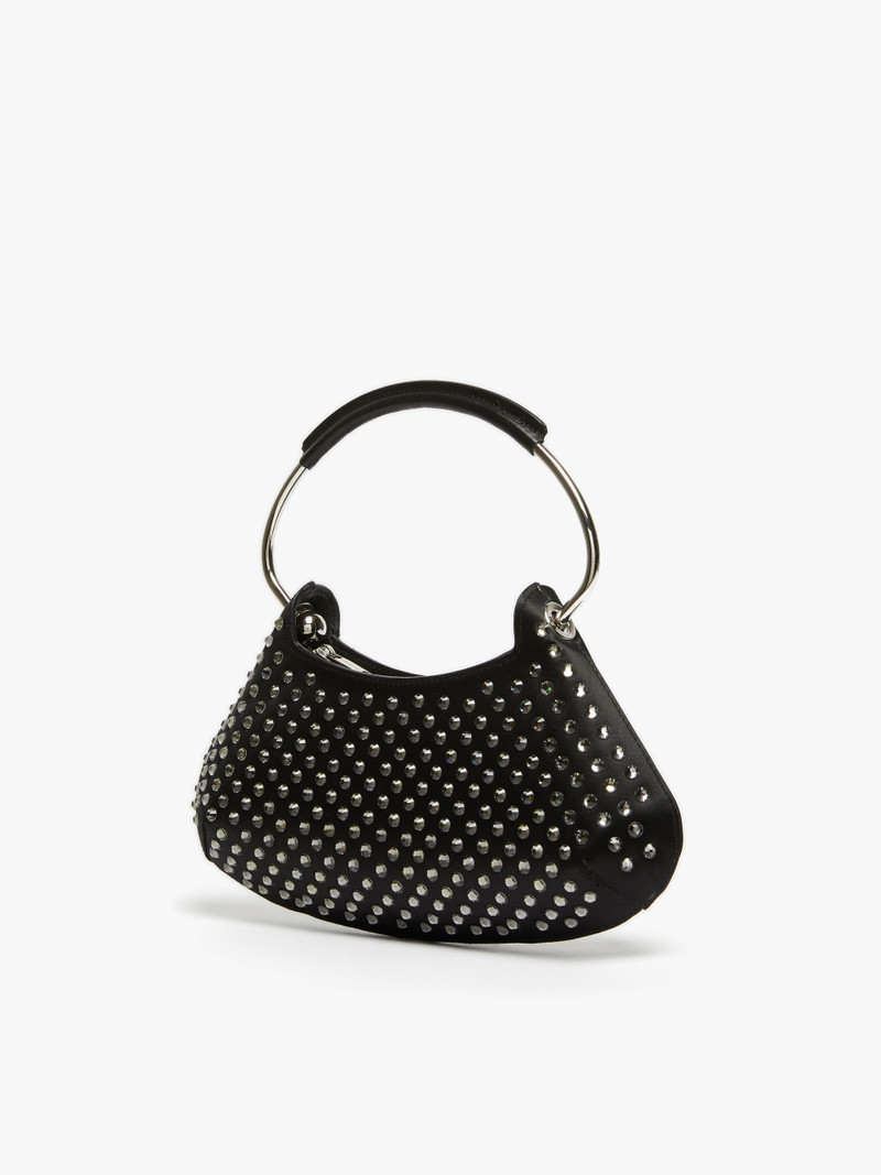 Sportmax MINICAJU4 Caju mini bagin satin with rhinestones outlook