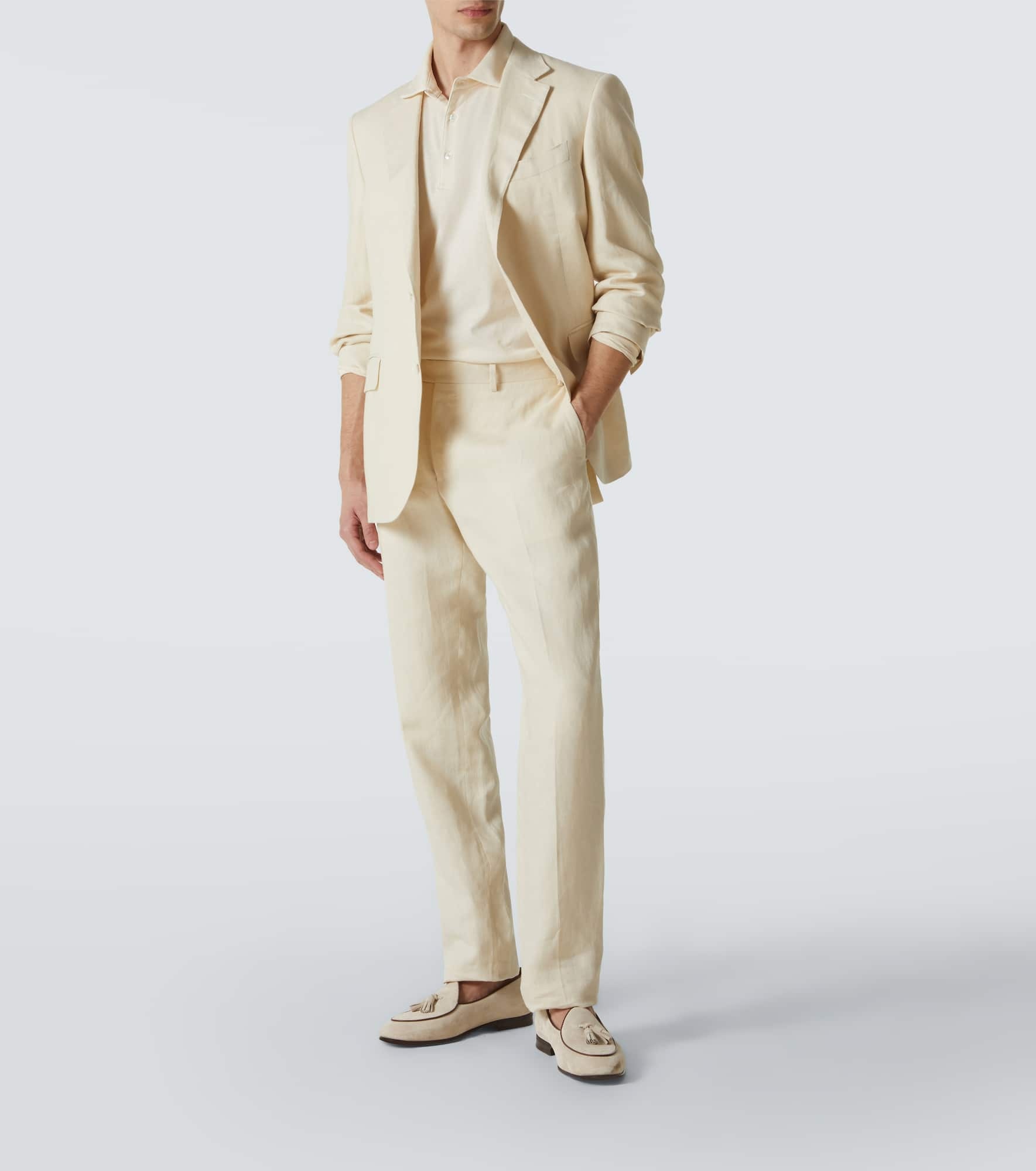 Cotton and silk polo sweater - 2