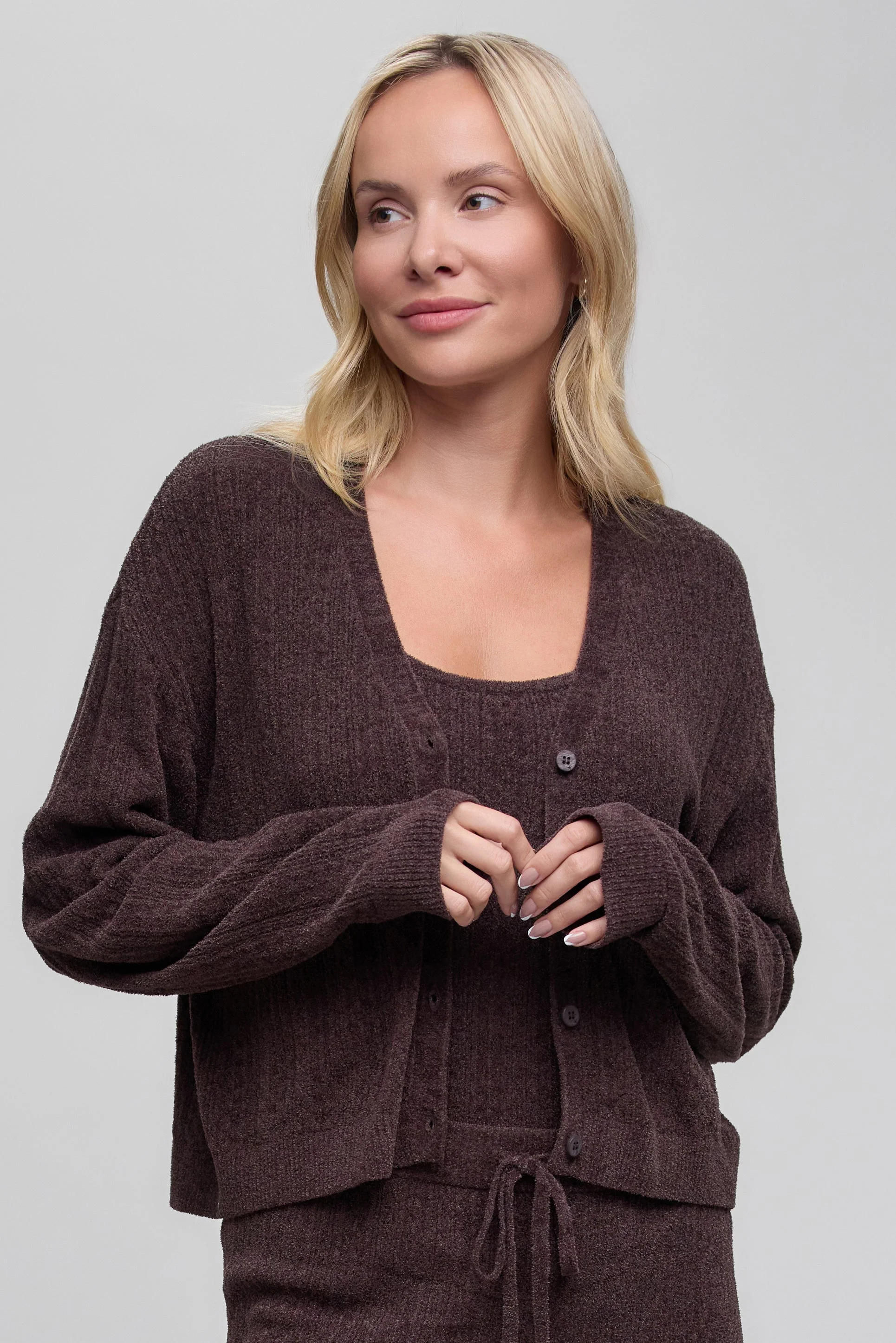 CozyChic Ultra Lite® Pointelle Cardigan - 1