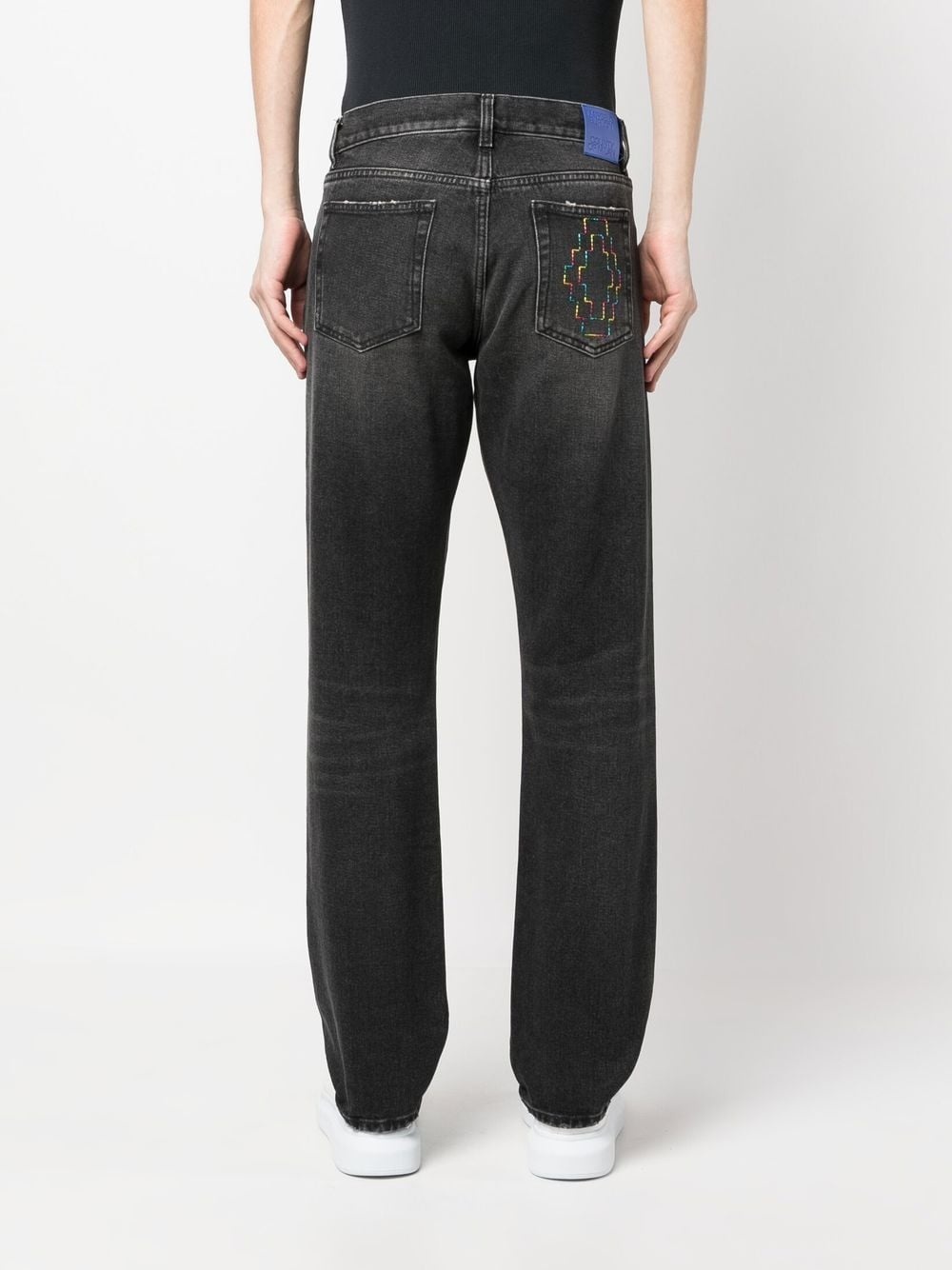 Medium Stone Cross slim-fit jeans - 4