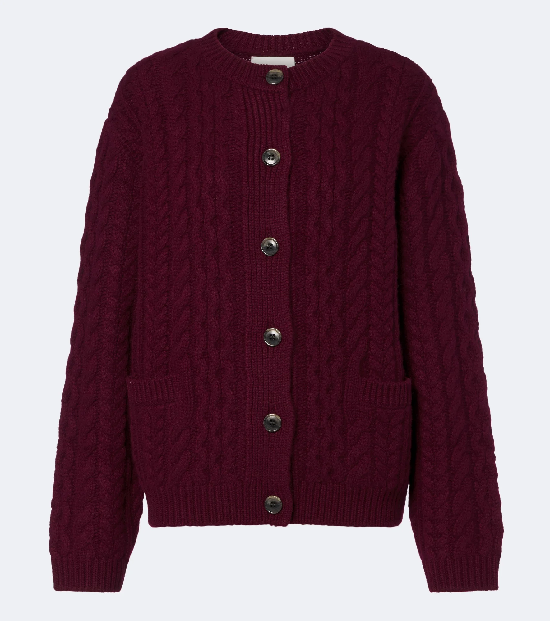 Cable-knit cashmere cardigan - 1