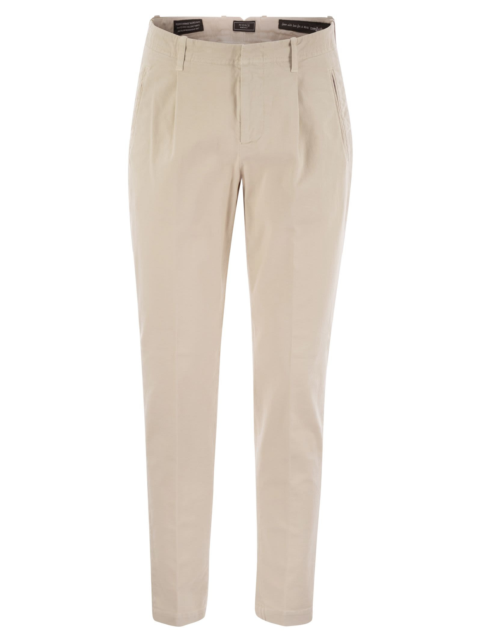 Peserico - Peserico Men Cotton Trousers With Darts - 1