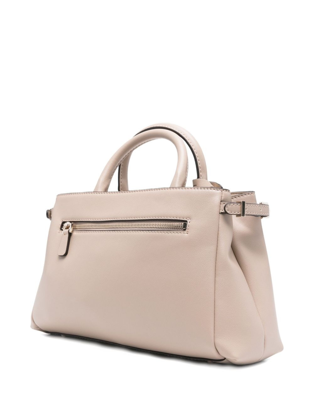 double-handle logo-plaque tote bag - 2