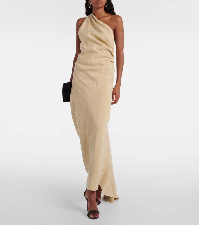 TOVE Riya draped linen maxi dress outlook