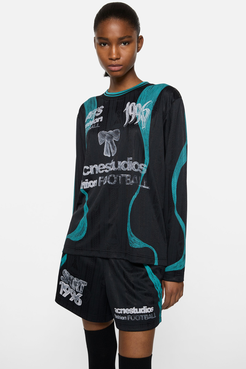 Sports jersey graphic t-shirt - Black 4