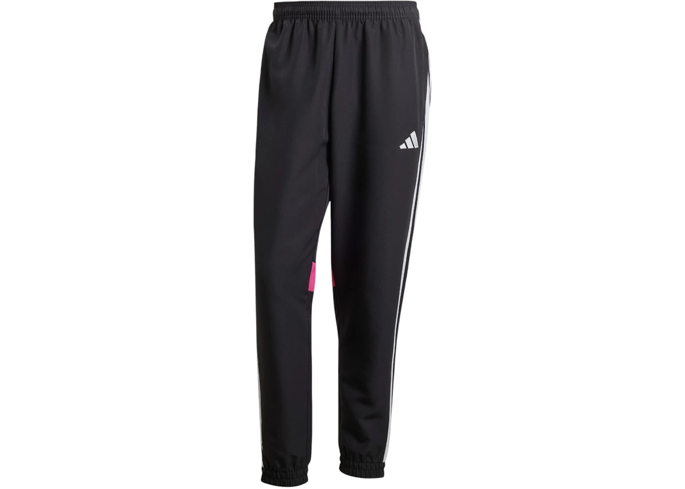 adidas Tiro 25 Essentials Woven Tracksuit Bottoms Black/Clear Grey/Real Magenta - 1