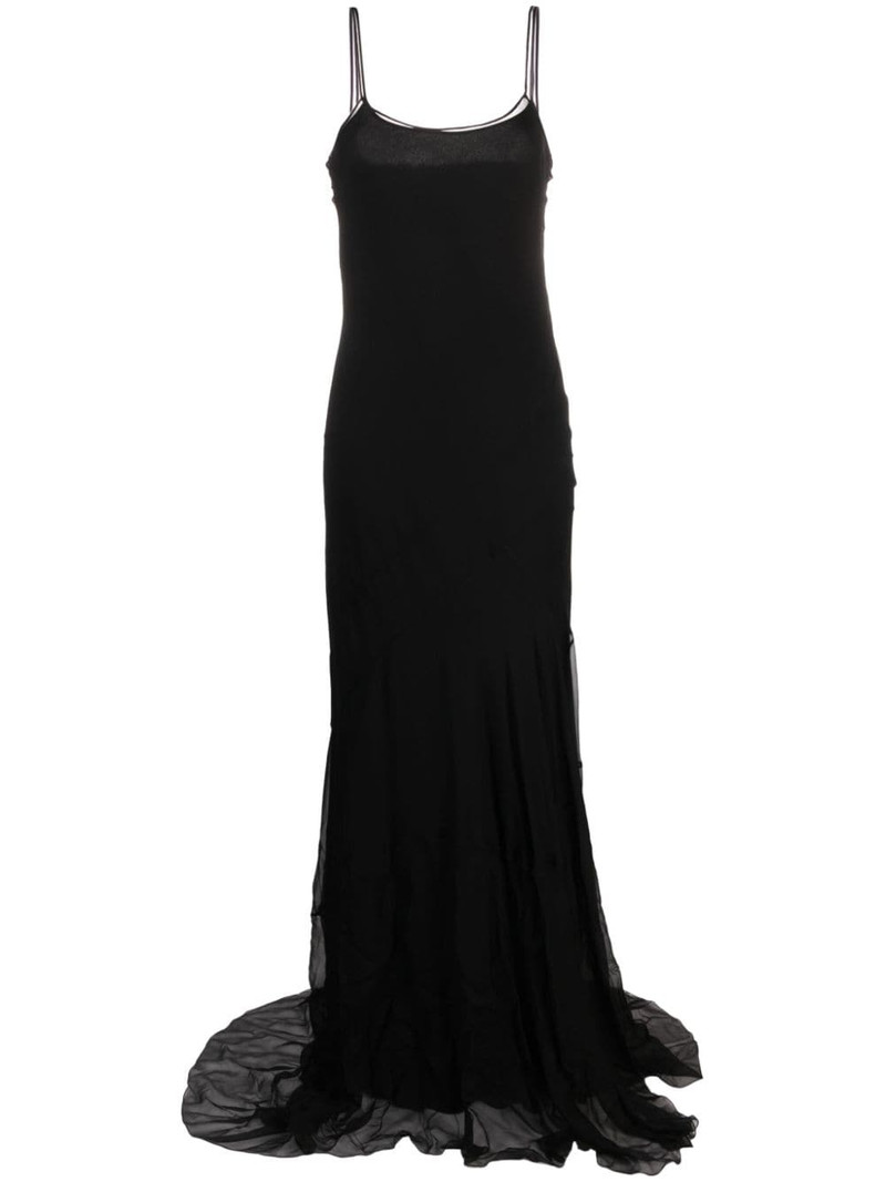 chiffon sleeveless maxi dress 1