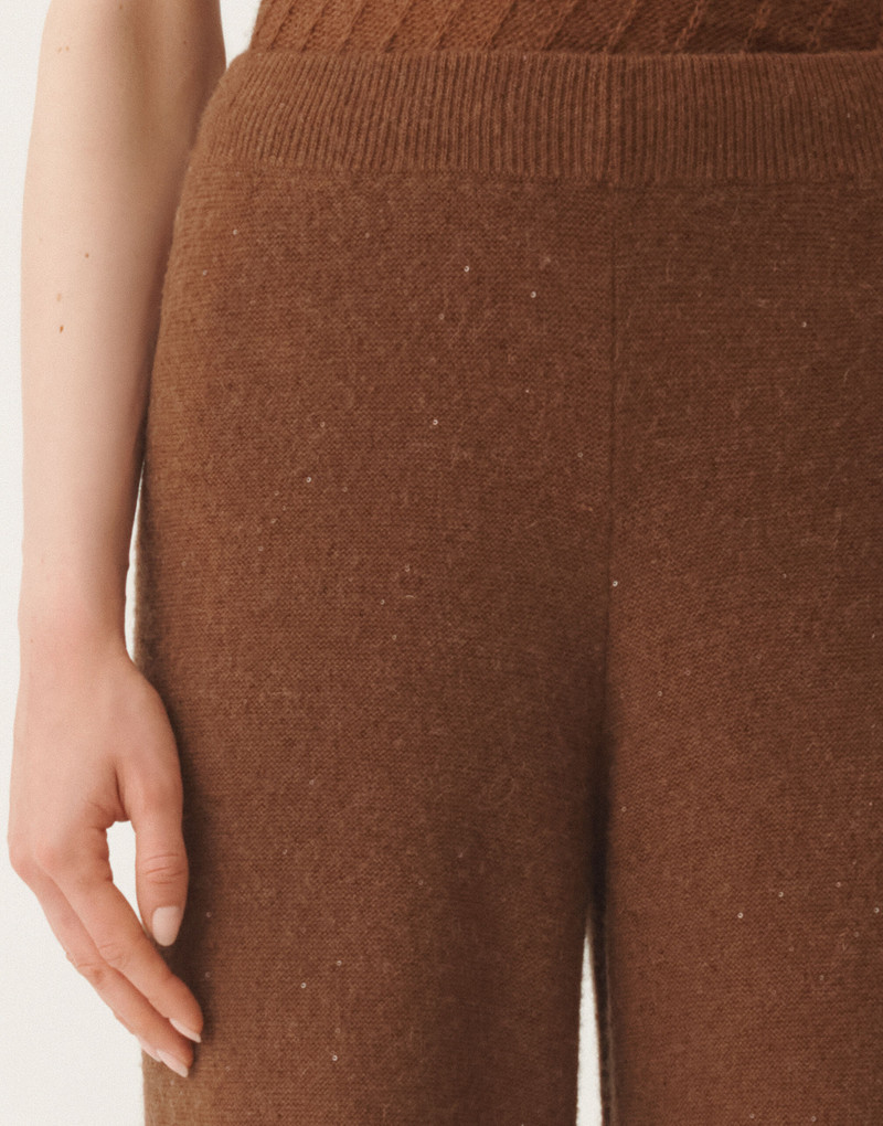 Wool and silk trousers with sequins 5