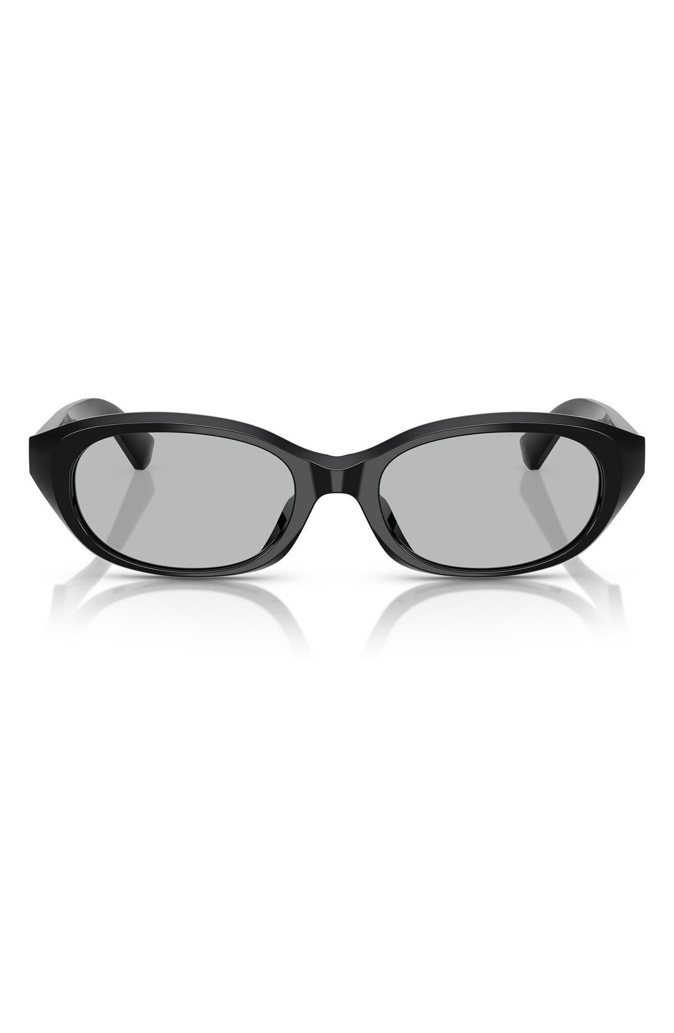 burberry 55mm Oval Sunglasses in Black at Nordstrom - 1