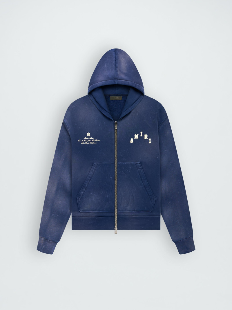 VINTAGE COLLEGIATE ZIP HOODIE - 1
