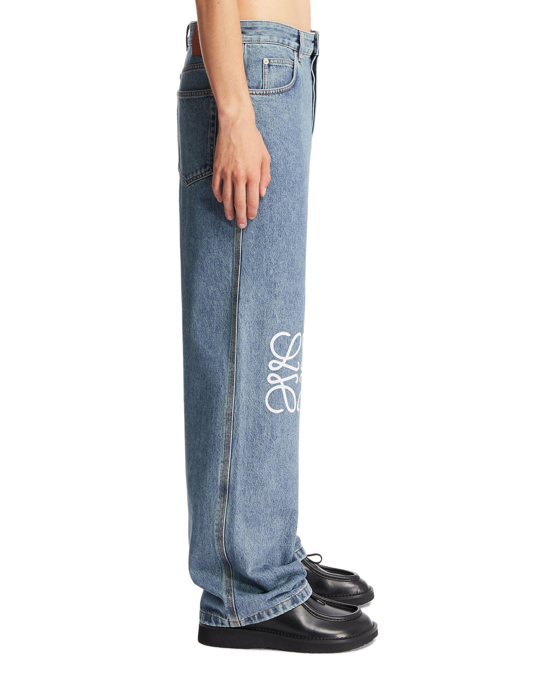 Blue Anagram Baggy Jeans - 5
