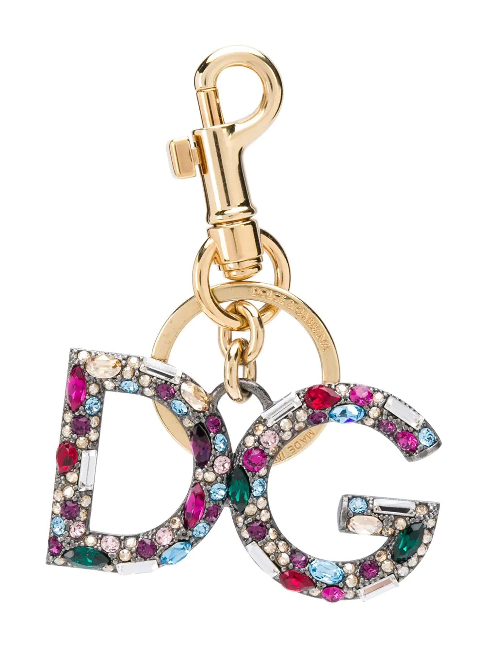 DG crystal-embellished keyring - 1