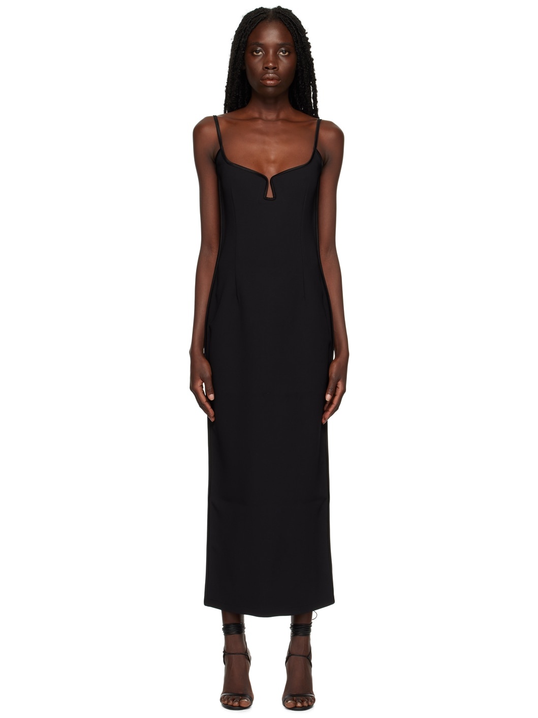 Black Marlo Midi Dress - 1