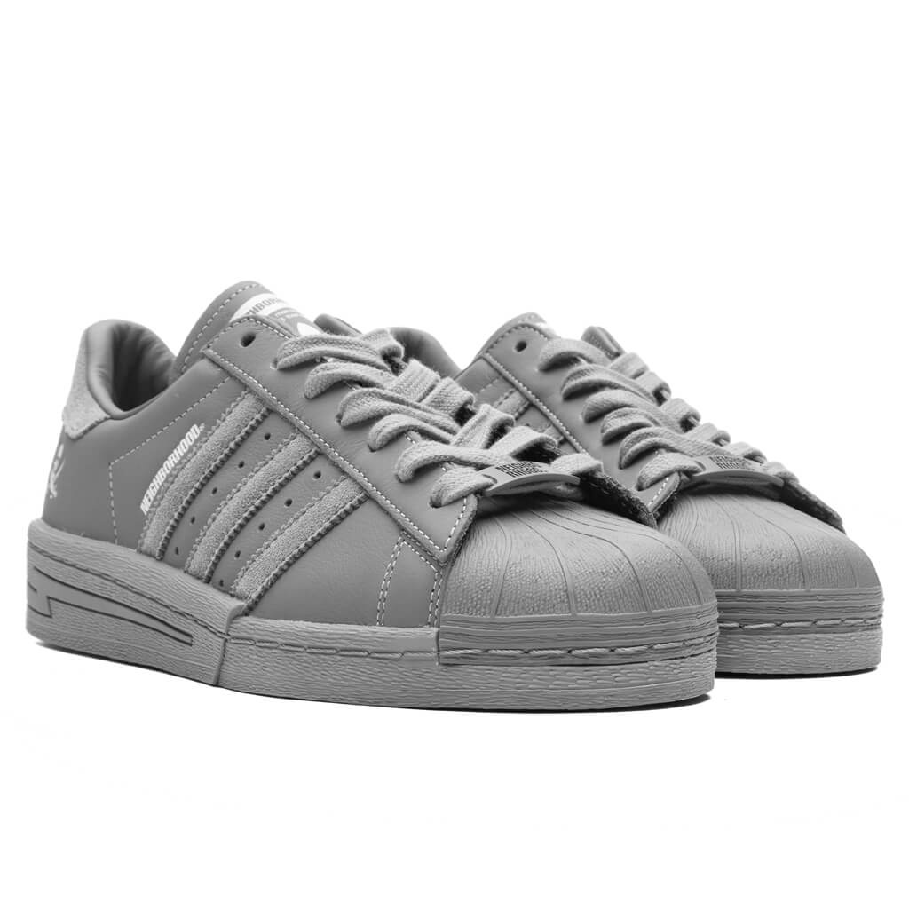 ADIDAS X NEIGHBORHOOD SUPERSTAR - GREY/GREY/CLOUD WHITE - 2