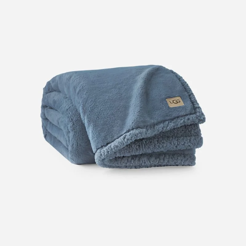 ® Cynthia Throw 50" x 70" Polyester Blankets in Tahoe Blue - 1