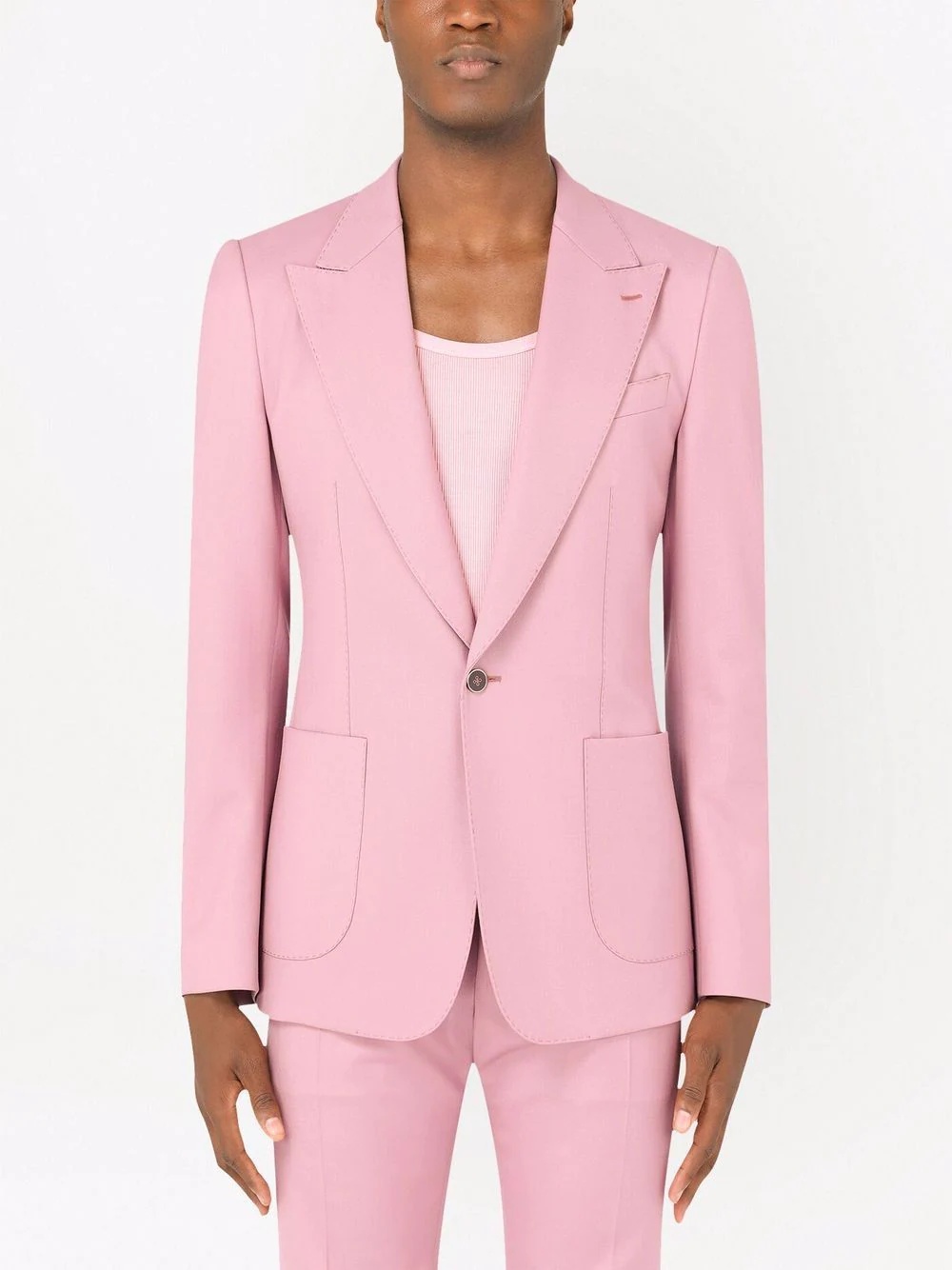 single-breasted suit jacket - 3