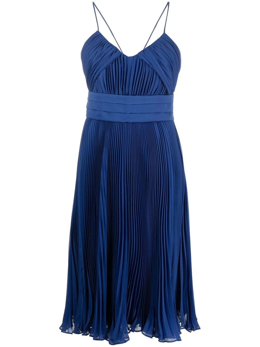 fully-draped midi dress - 1