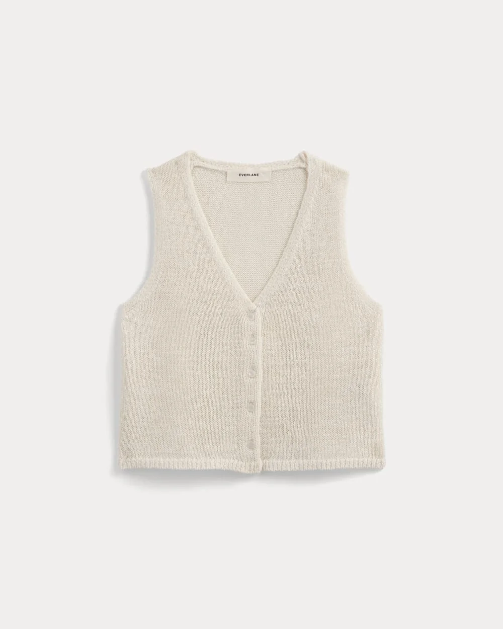 BUTTON-FRONT TANK IN TAPE YARN - 1