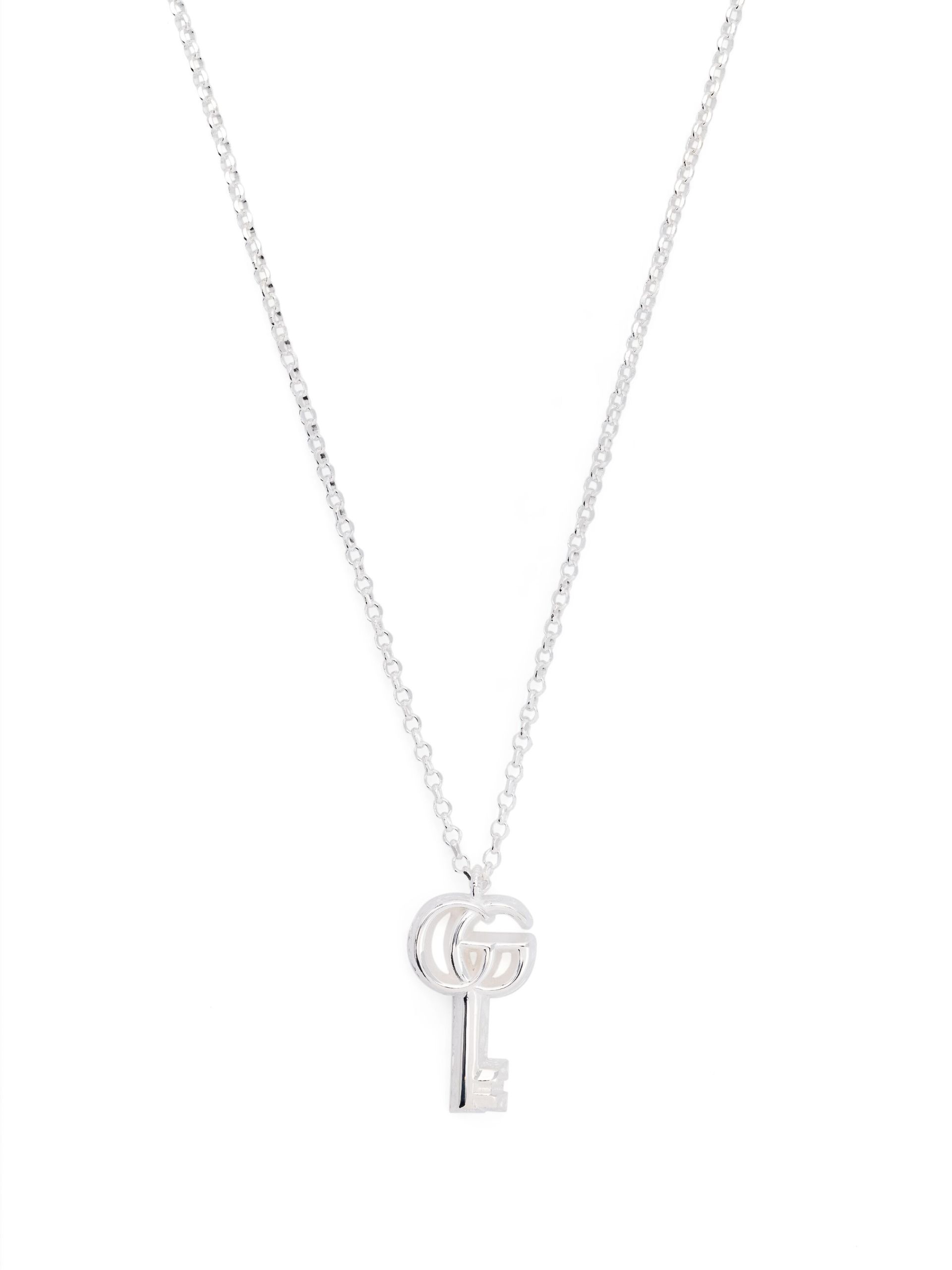 Sterling Silver GG Marmont Necklace - 1