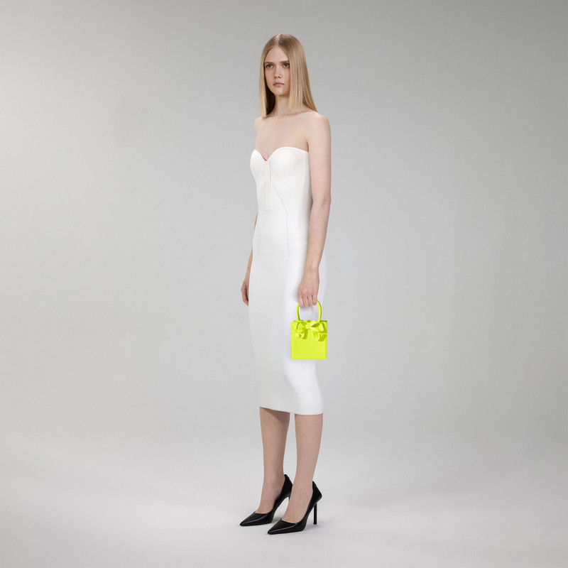 Yellow Bow Mini Tote Bag 4