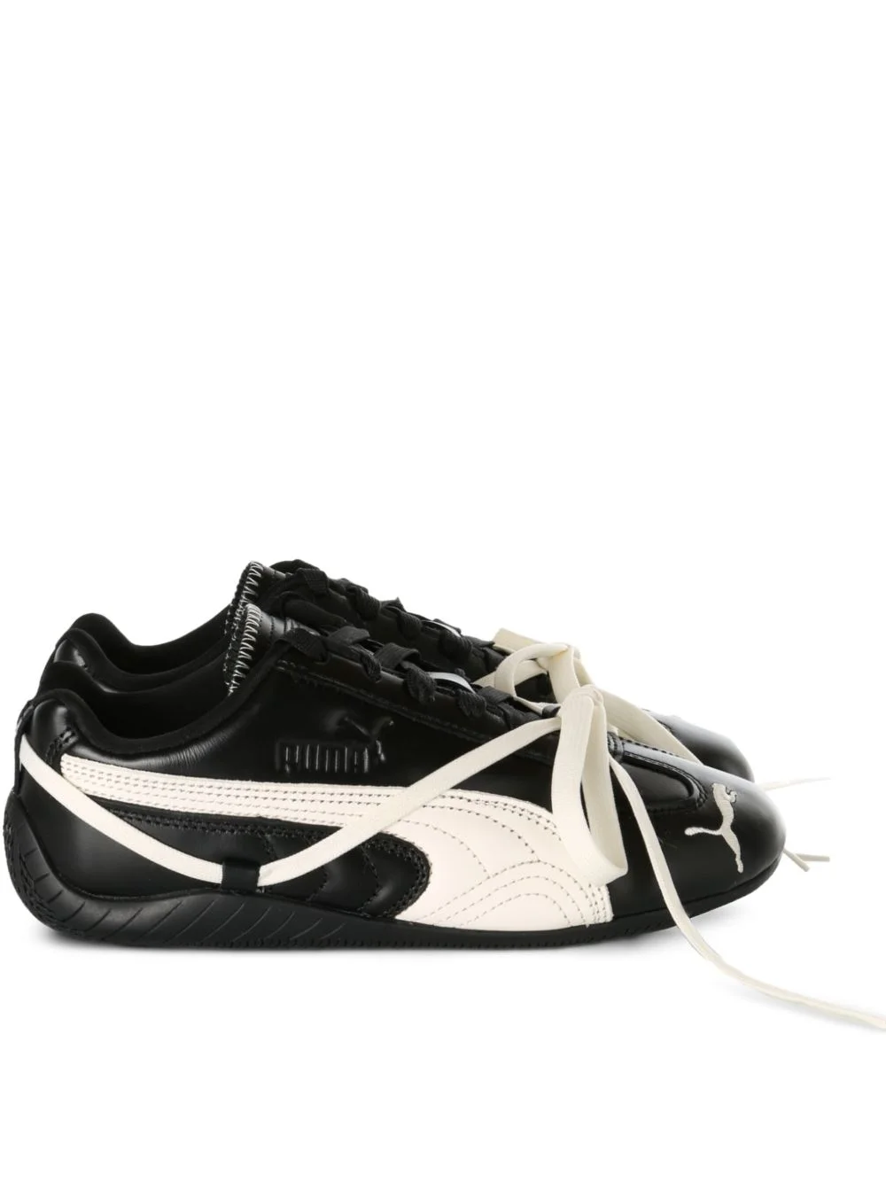 x Rosé Speedcat leather lace-up sneakers - 1