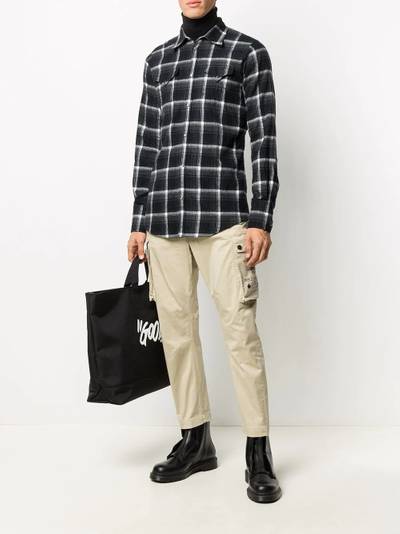 DSQUARED2 slim-fit checked shirt outlook