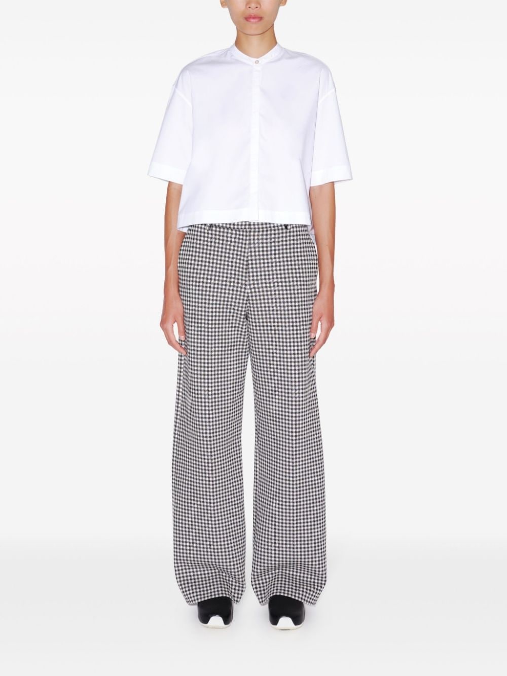 cropped poplin shirt - 3