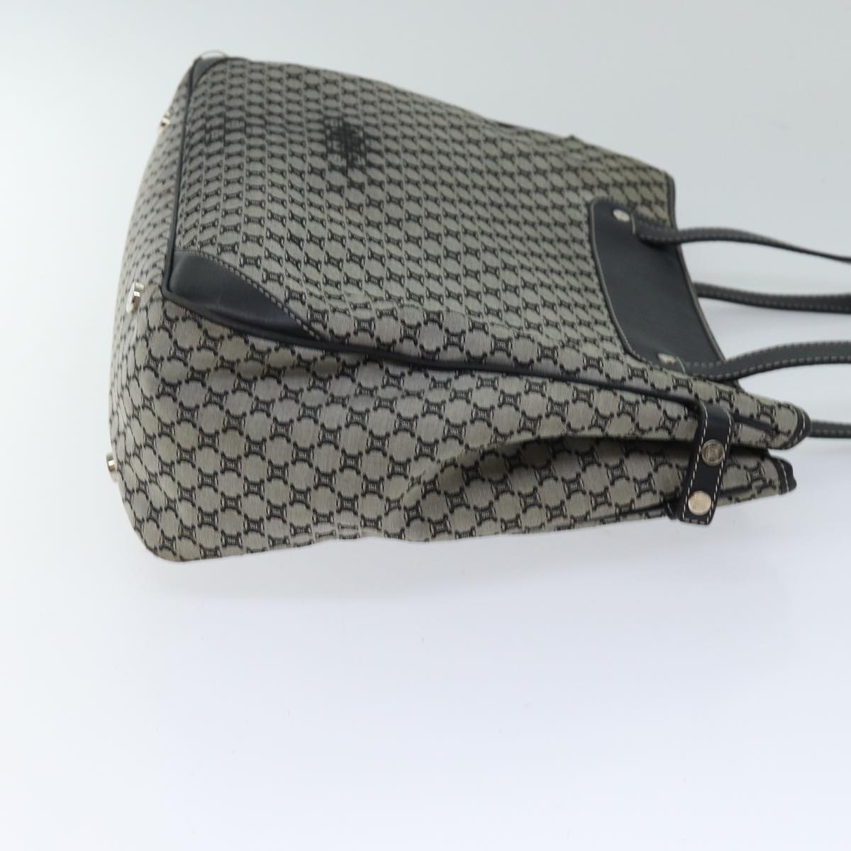 CELINE Macadam Canvas Hand Bag Gray - 4