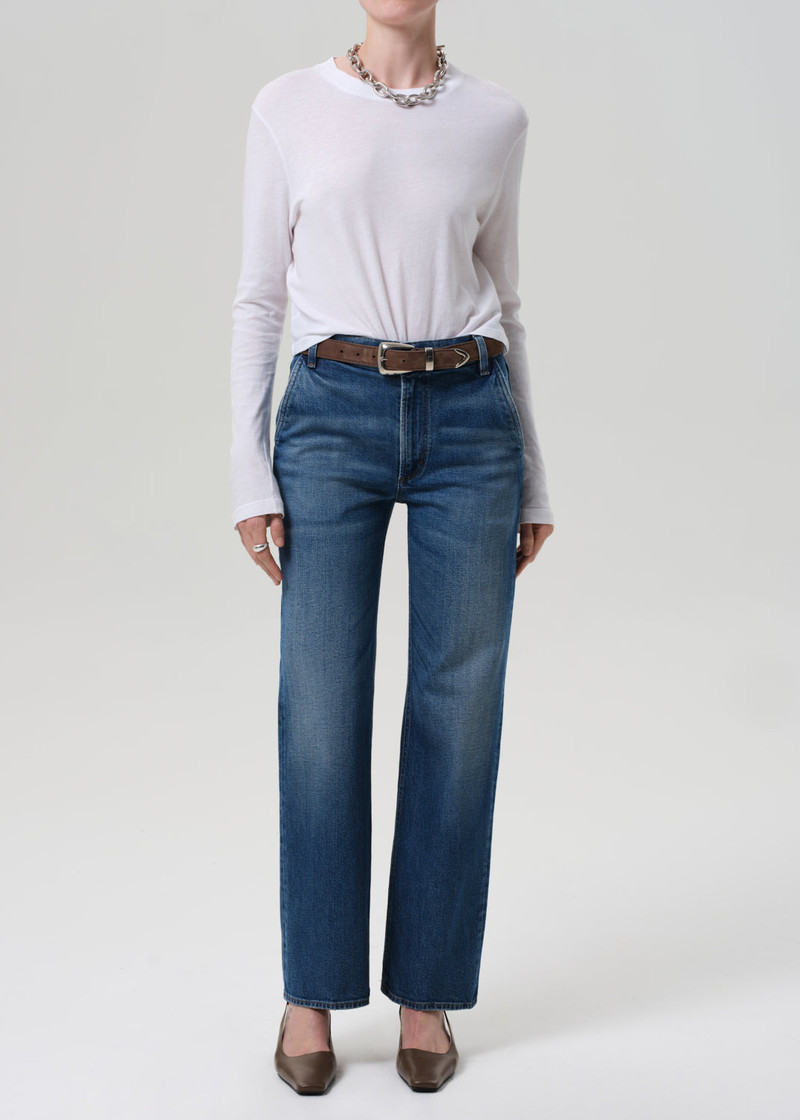 Sabine Cropped Long Sleeve In White 6