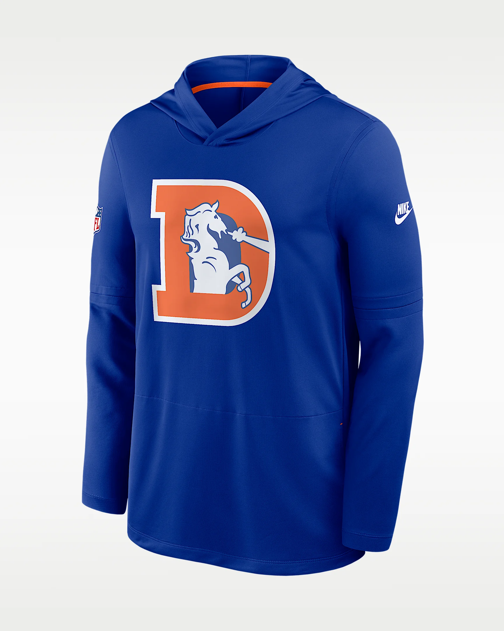 Denver Broncos Alt Men's Nike Dri-FIT NFL Long-Sleeve Hooded Top - 1