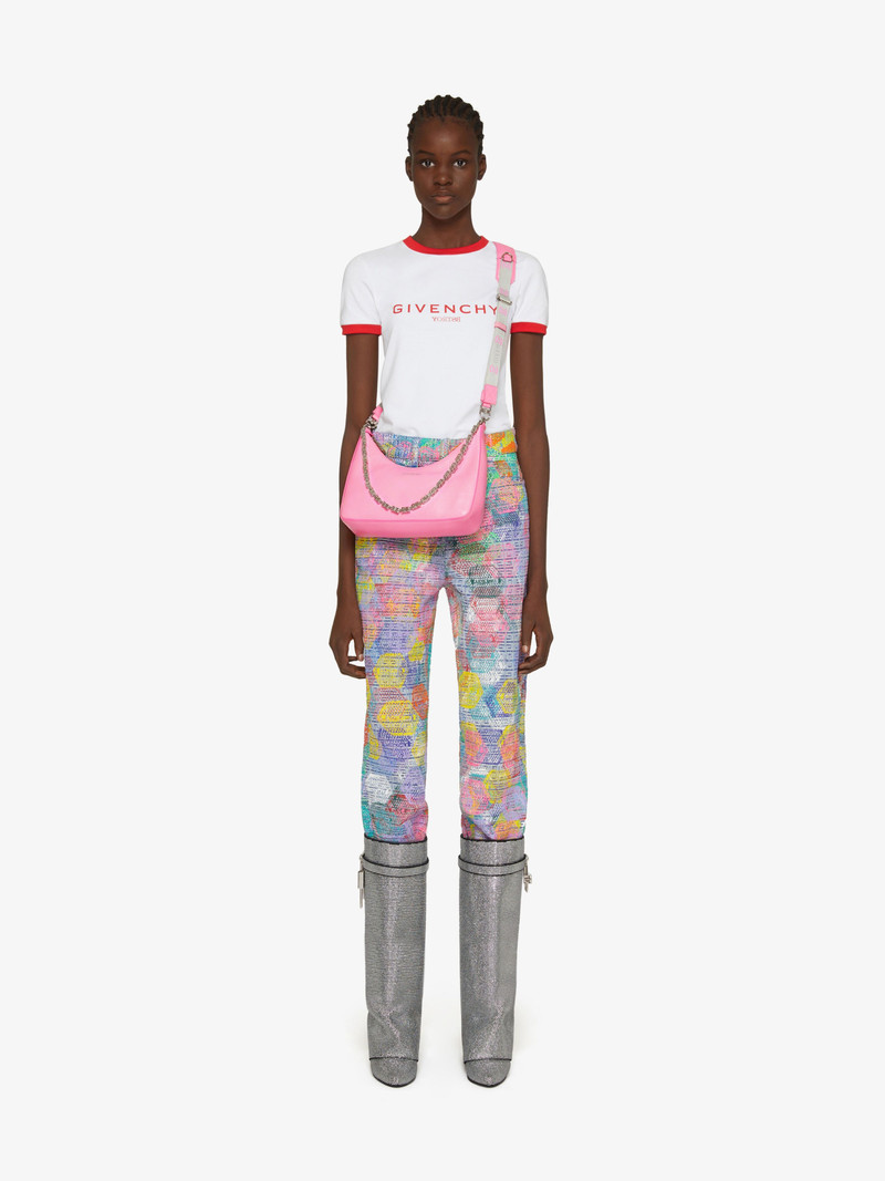 Givenchy SMALL MOON CUT OUT BAG IN LEATHER WITH SPORTY STRAP outlook