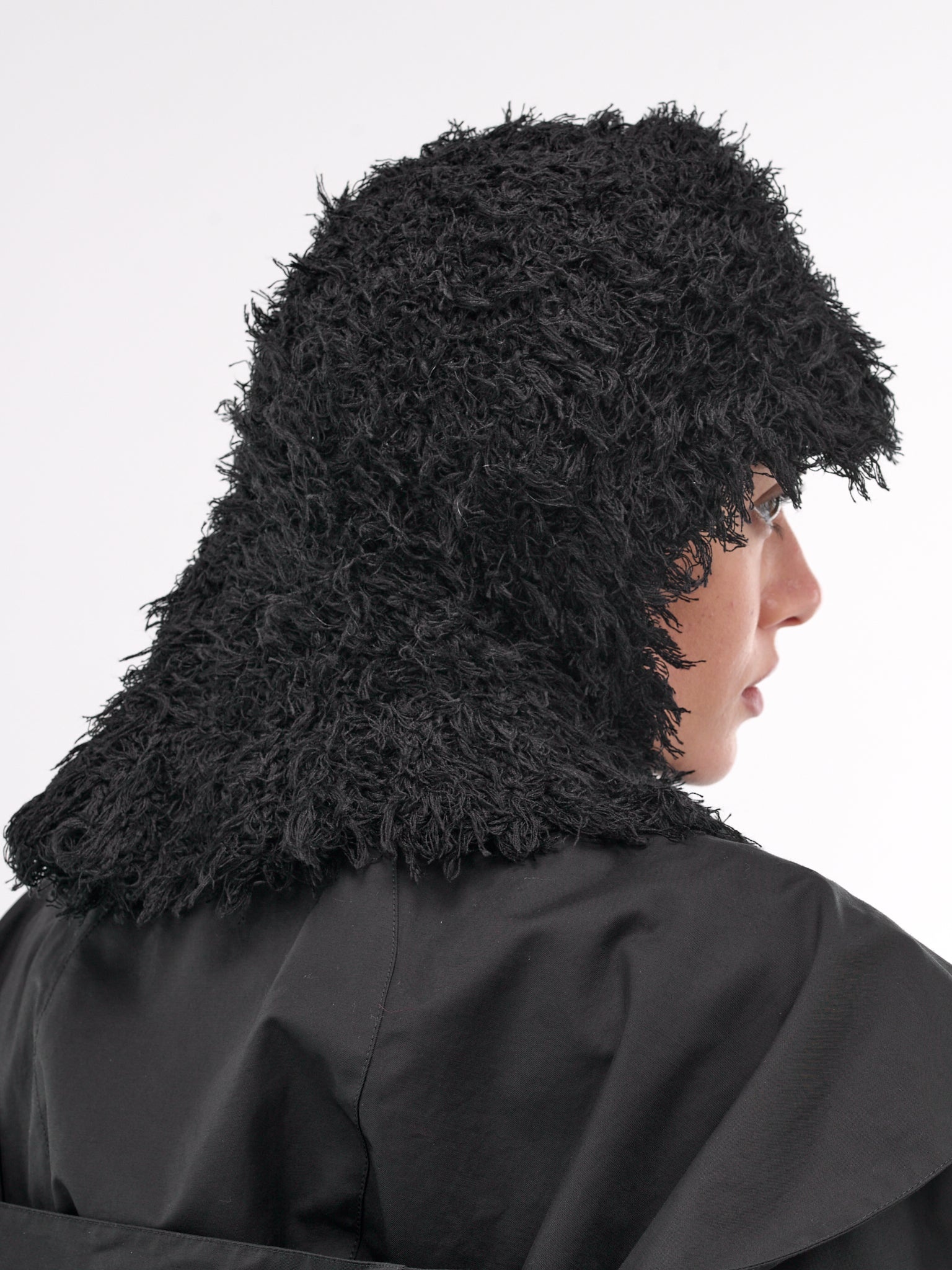 【正規店出品】KIKO KOSTADINOV WOMEN CARLA KNITTED HEADDRESS KIKO KOSTADINOV CARLA KNITTED HEADDRESS BLACK FW24 | 50%OFF