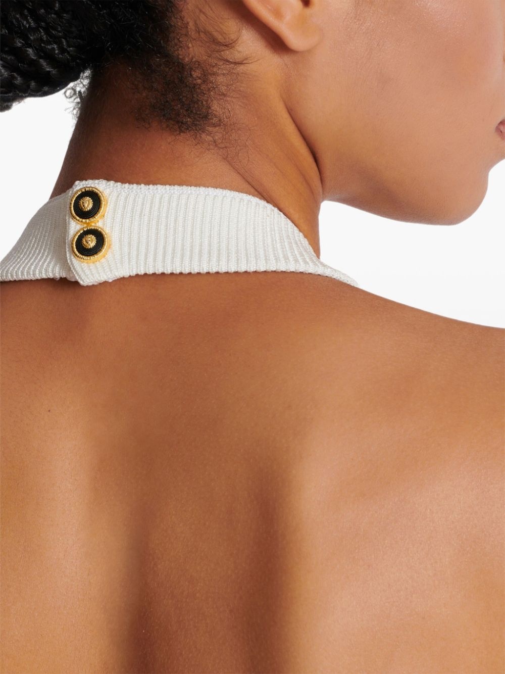 ribbed halterneck top - 7