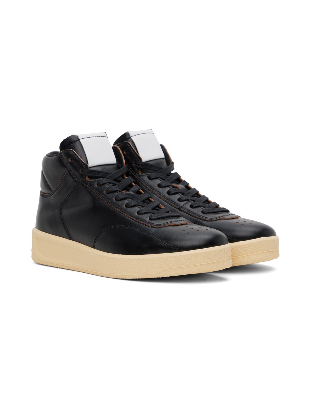 Black High-Top Sneakers - 4