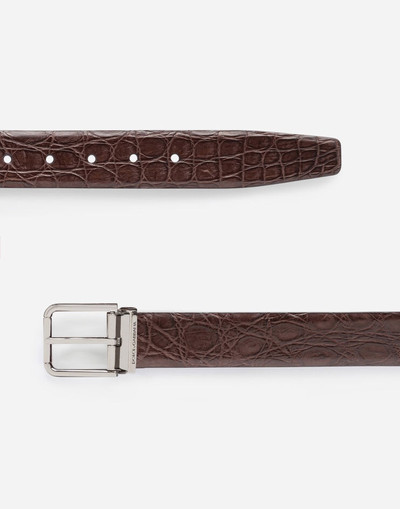 Dolce & Gabbana Crocodile nappa belt outlook