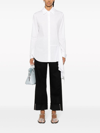 Yohji Yamamoto asymmetric cotton shirt outlook