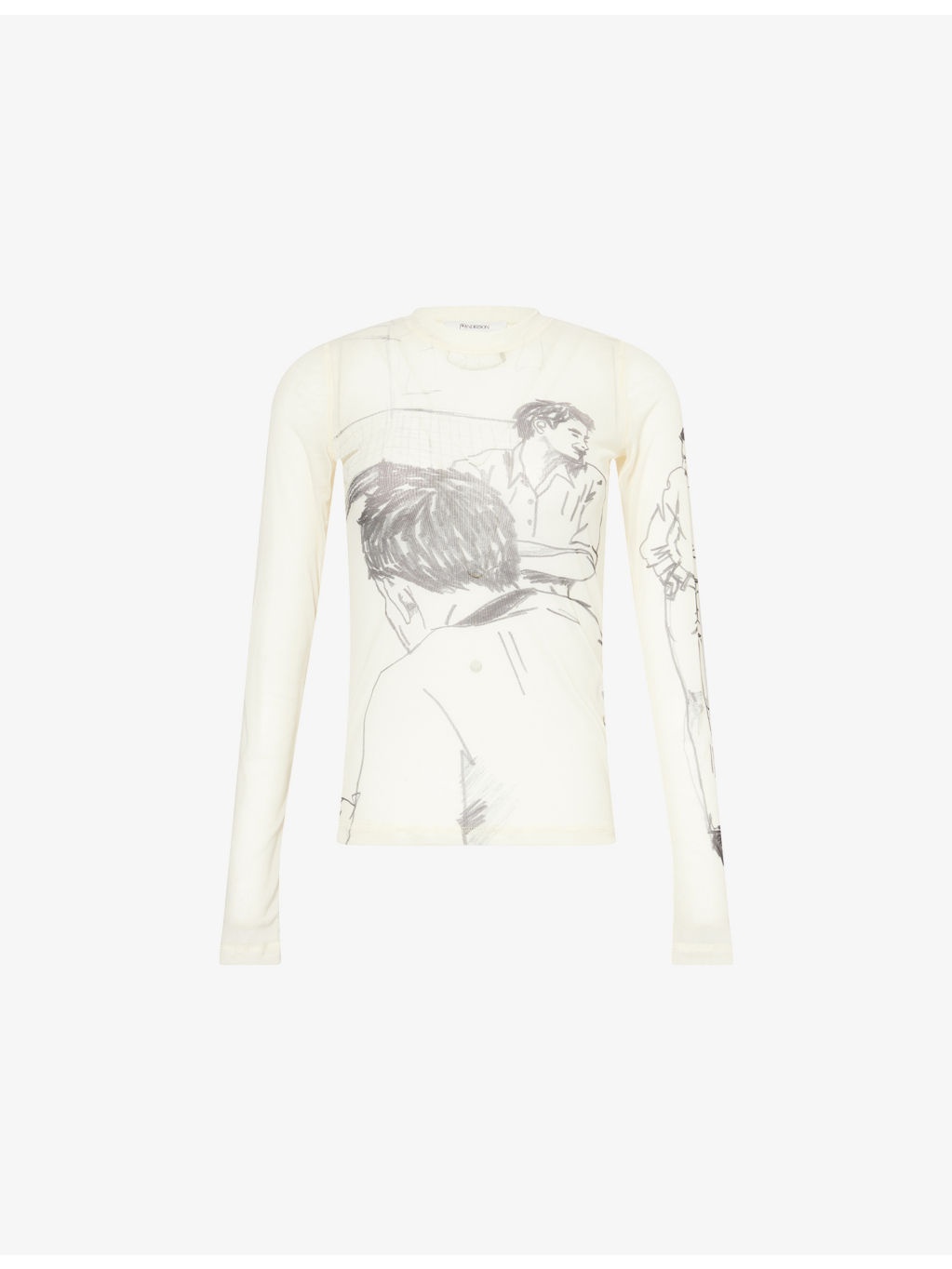 Underpinning Long-Sleeve Mesh Top - 1