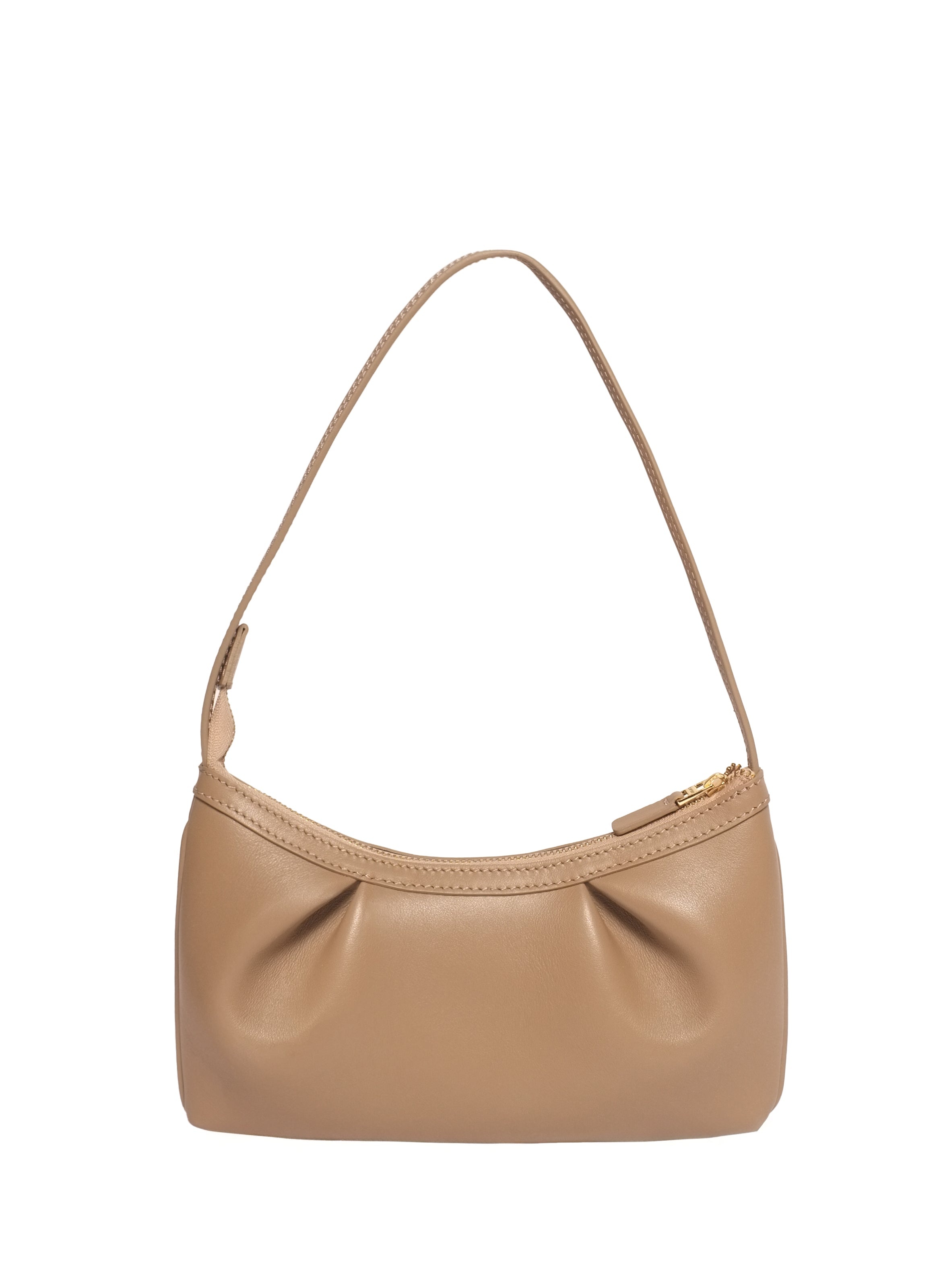 Dimple Pochette Leather Taupe - 1