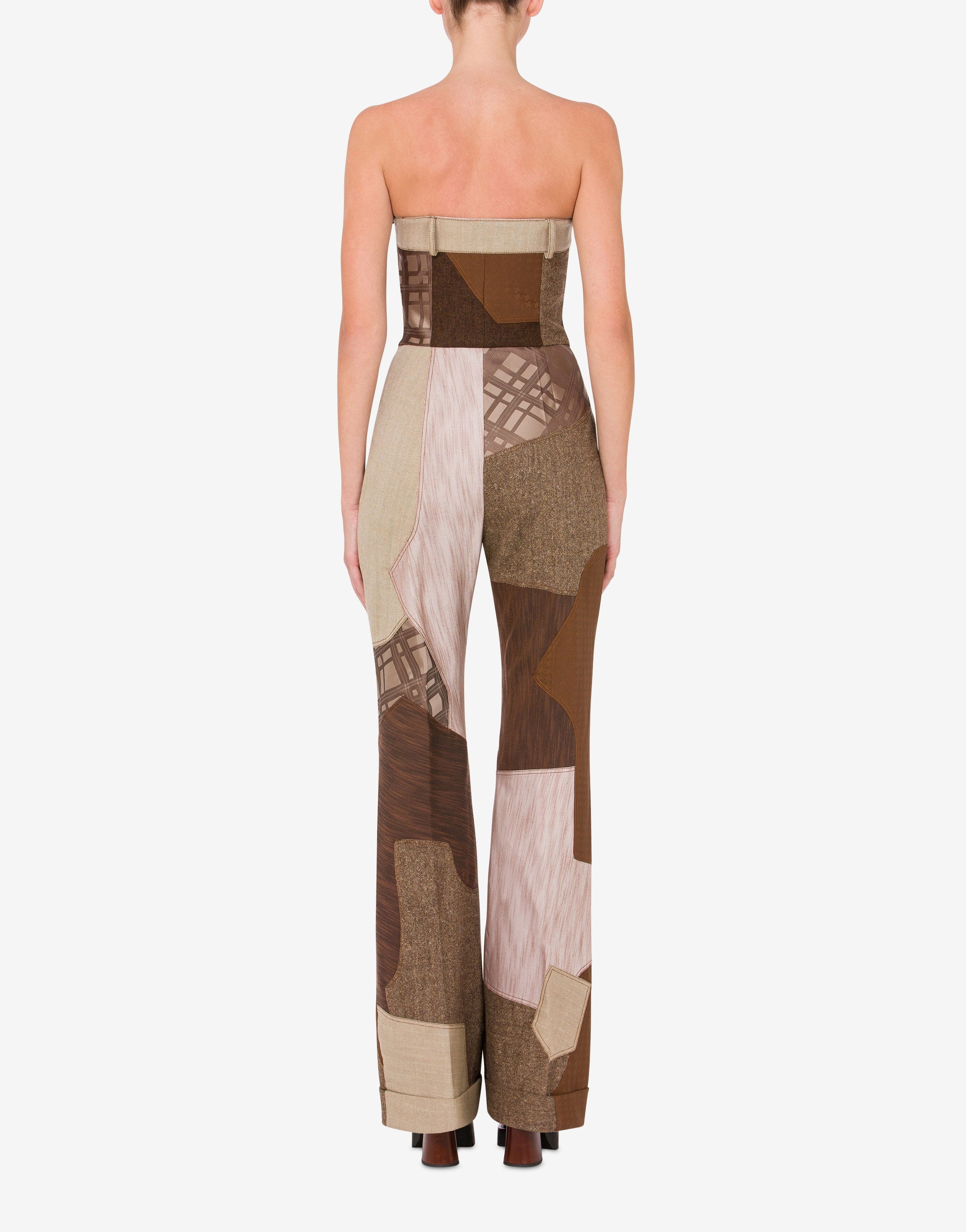 PATCHWORK CORSET JUMPSUIT - 3
