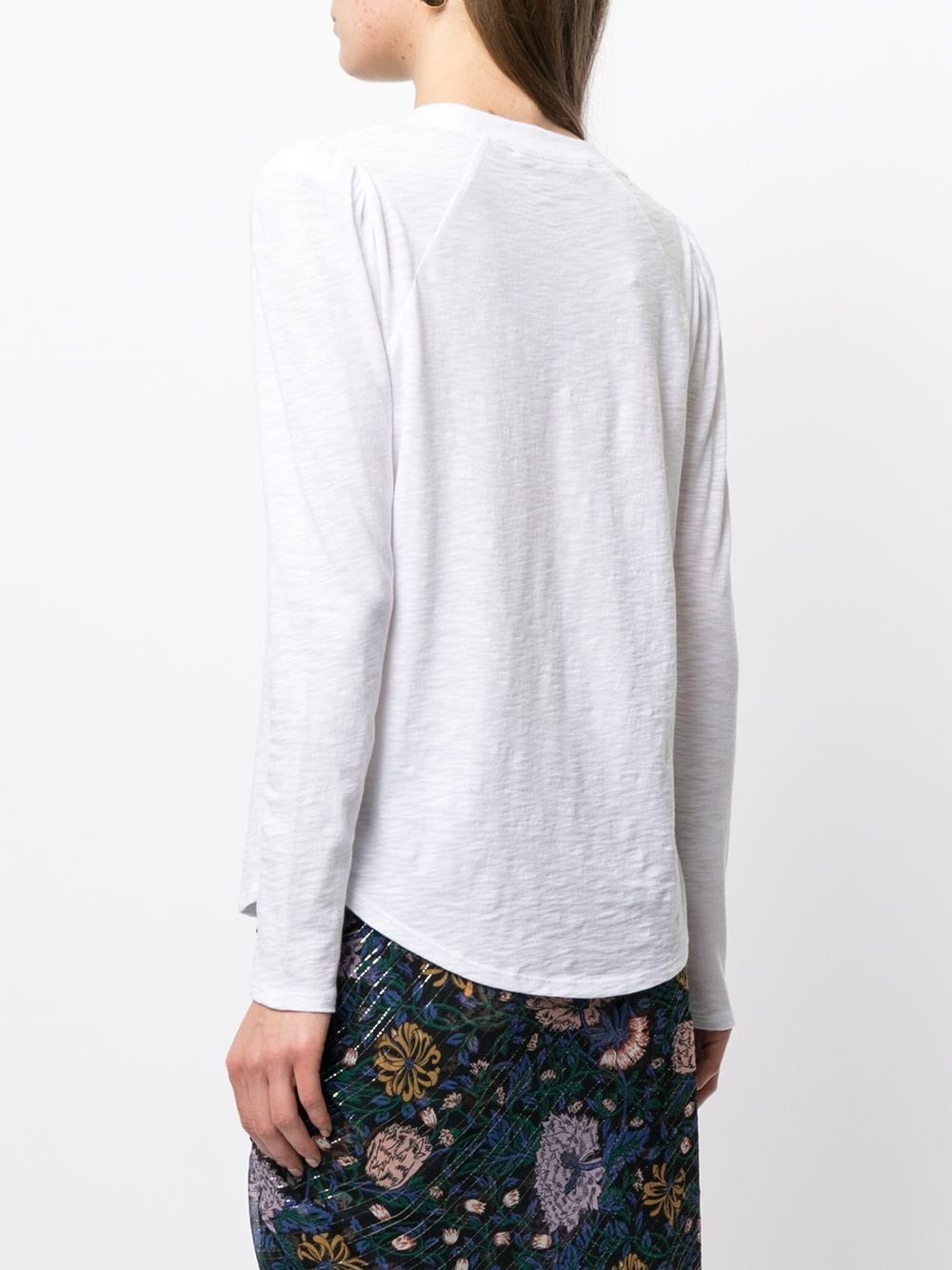 round neck long-sleeved T-shirt - 4